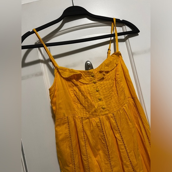 Anthropologie Maeve Arcadia Maxi Dress in marigold Size 0 - Picture 5 of 11